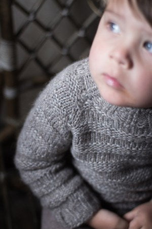 Basis Baby Sweater i Snefnug (169)